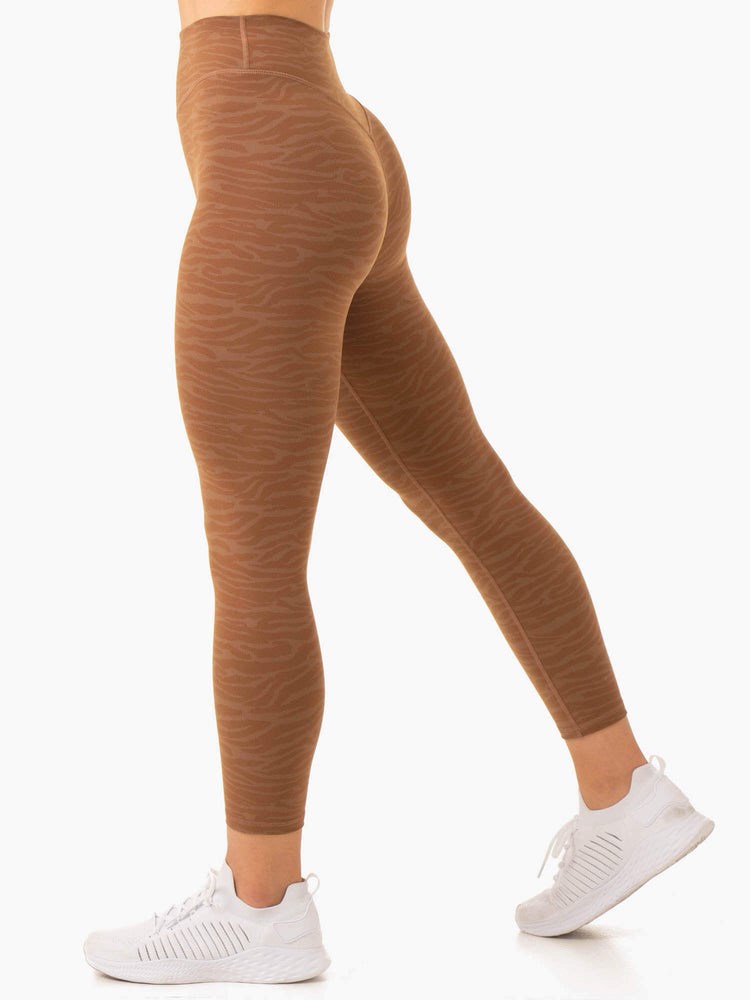 Ryderwear Transform High Waisted Leggings Choklad | JXZ-057846