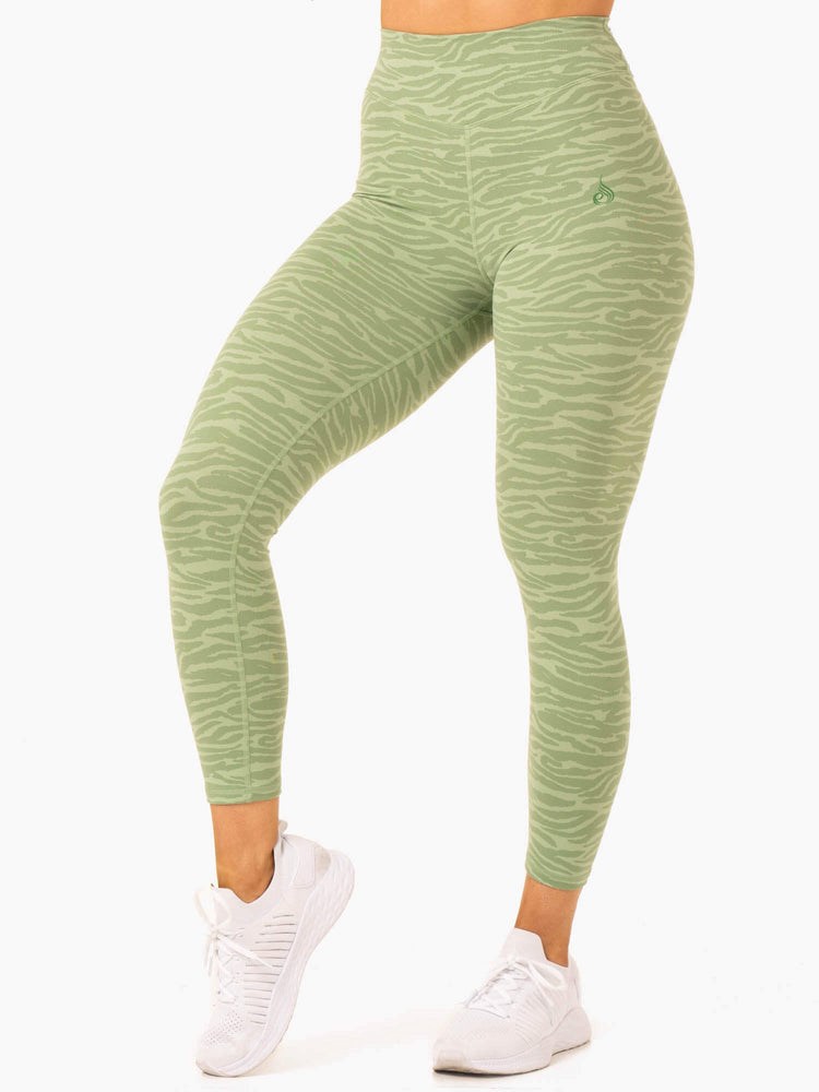 Ryderwear Transform High Waisted Leggings Gröna | VIX-106854