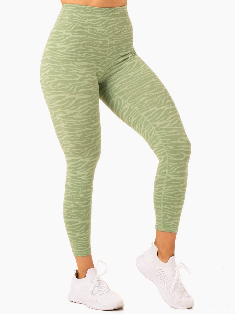 Ryderwear Transform High Waisted Leggings Gröna | VIX-106854