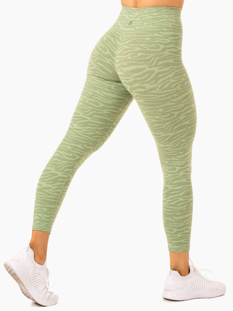 Ryderwear Transform High Waisted Leggings Gröna | VIX-106854