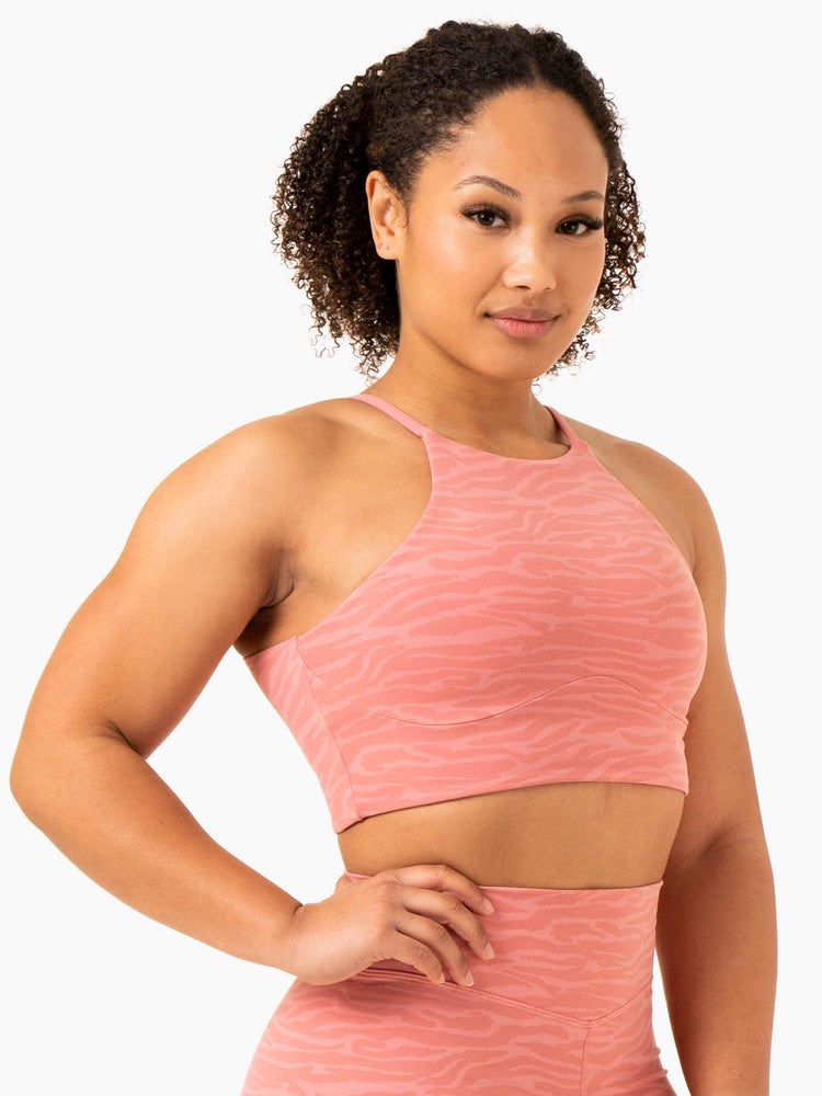 Ryderwear Transform Reversible Sports Crop Rosa | JNT-946350