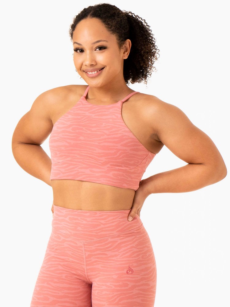 Ryderwear Transform Reversible Sports Crop Rosa | JNT-946350