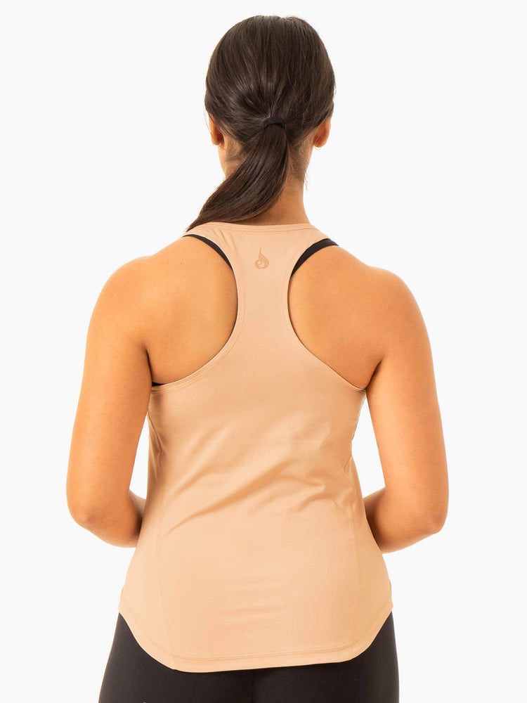 Ryderwear Transform Tränings Tank Tan | LEX-792045