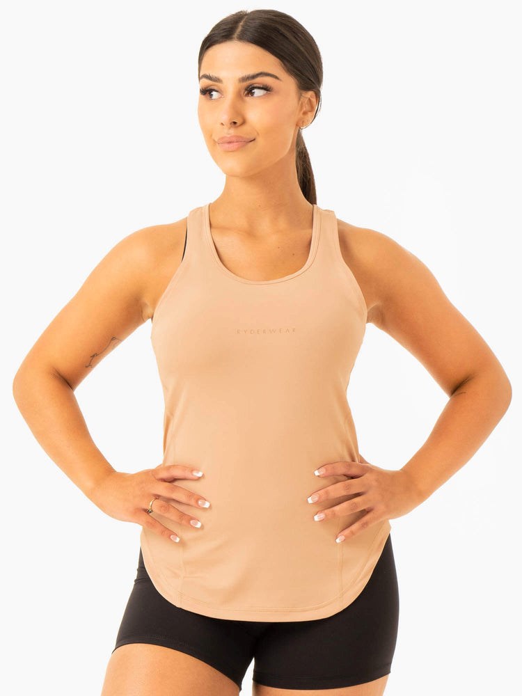 Ryderwear Transform Tränings Tank Tan | LEX-792045