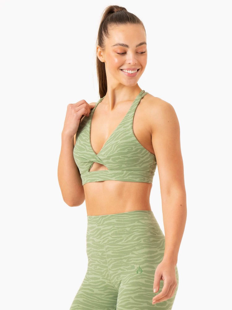 Ryderwear Transform Twist Sports Bra Gröna | XNT-478235