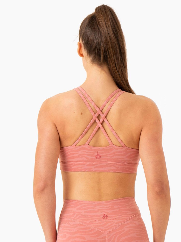 Ryderwear Transform Twist Sports Bra Rosa | ZKV-617389