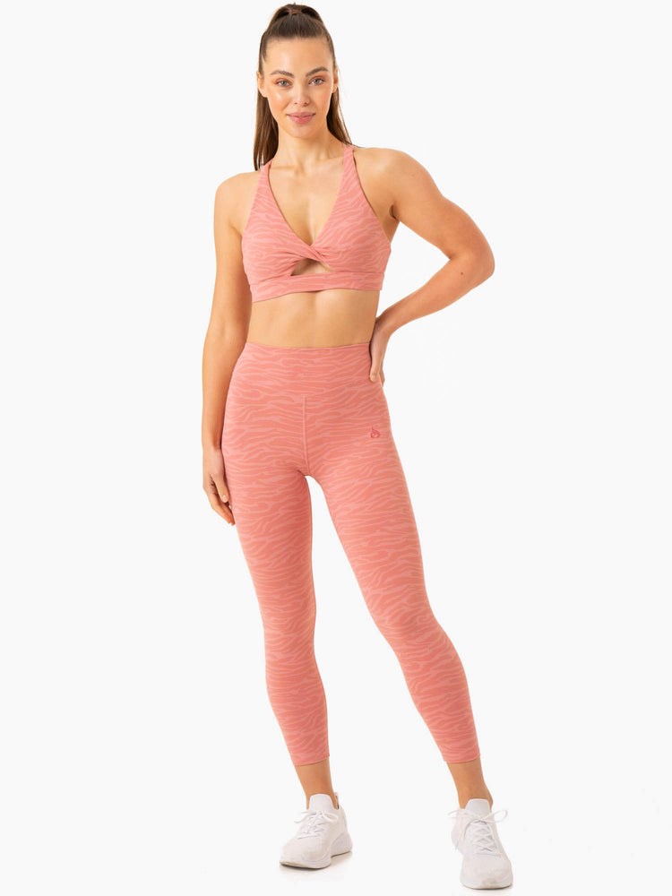 Ryderwear Transform Twist Sports Bra Rosa | ZKV-617389