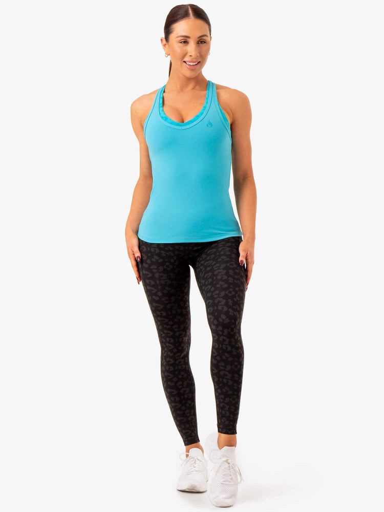 Ryderwear Ultra Compression Tank Aqua | ZKJ-615382