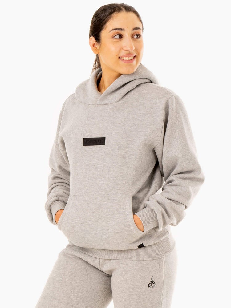 Ryderwear Unisex Pullover Hoodie Grå | UHS-620497