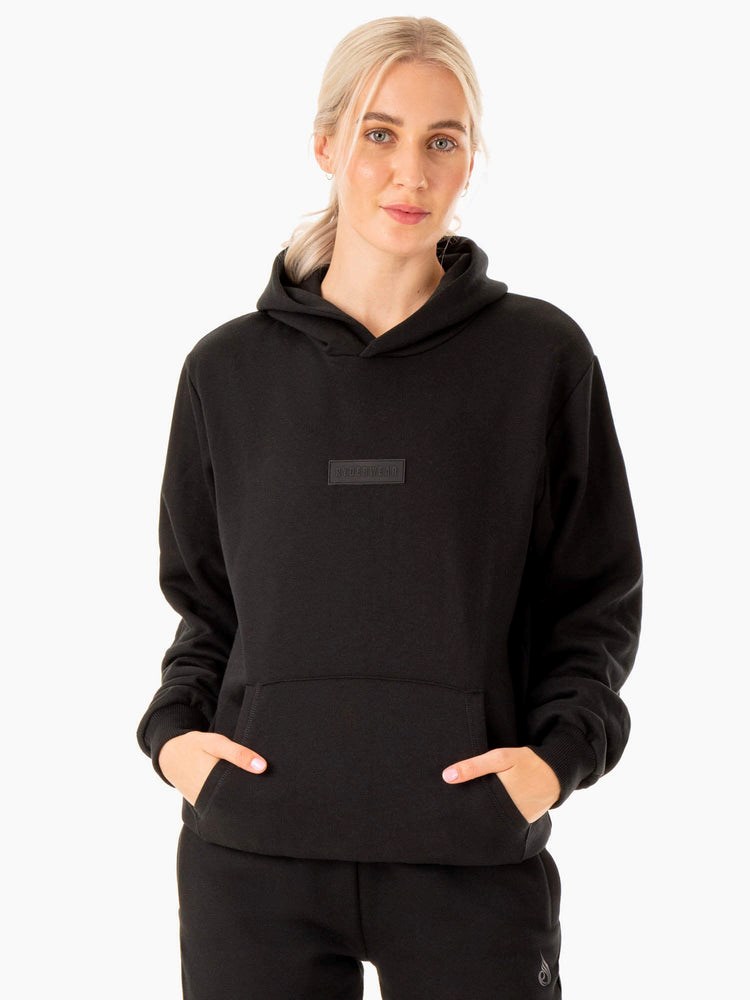 Ryderwear Unisex Pullover Hoodie Svarta | BYE-736208