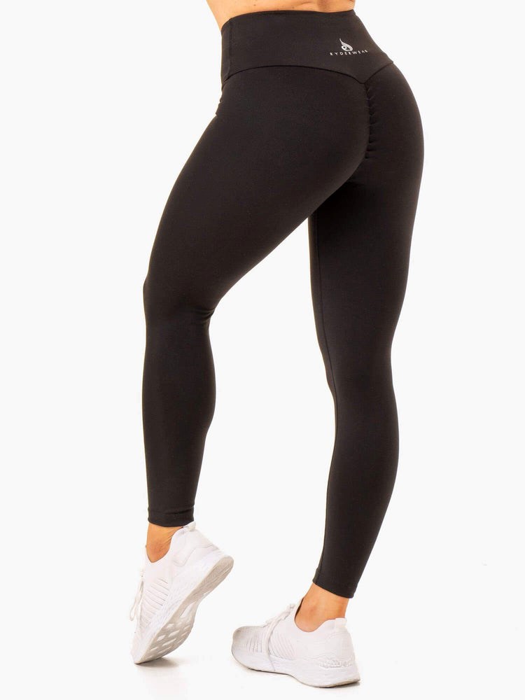 Ryderwear Vital High Waisted Scrunch Leggings Svarta | PXV-934510