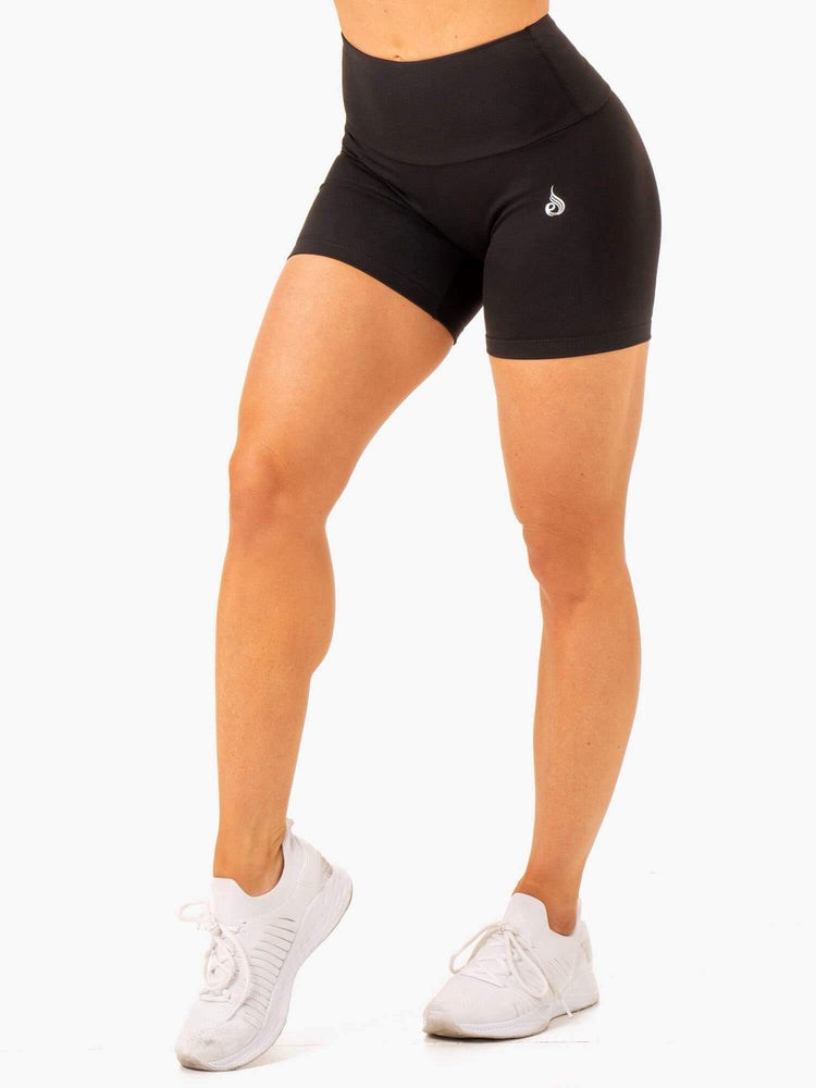 Ryderwear Vital Mid Length Scrunch Shorts Svarta | GAH-568403