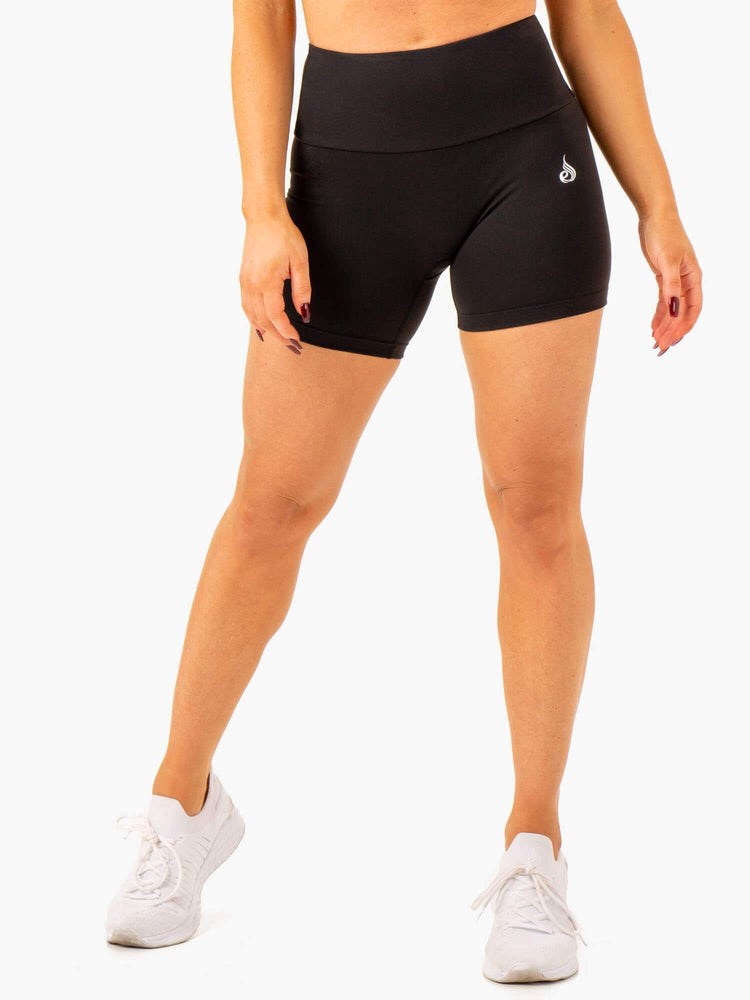 Ryderwear Vital Mid Length Scrunch Shorts Svarta | GAH-568403