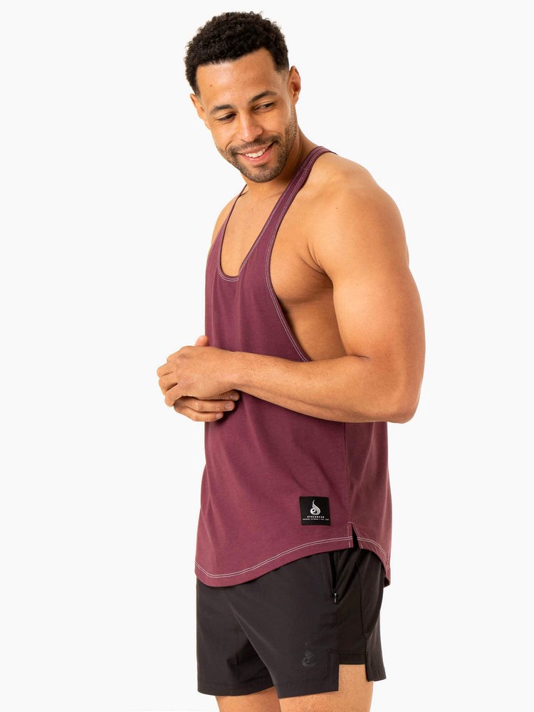 Ryderwear Vital Stringer T-Back Plum | EPF-357024