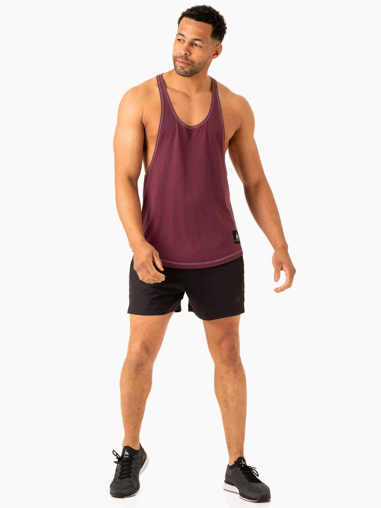 Ryderwear Vital Stringer T-Back Plum | EPF-357024