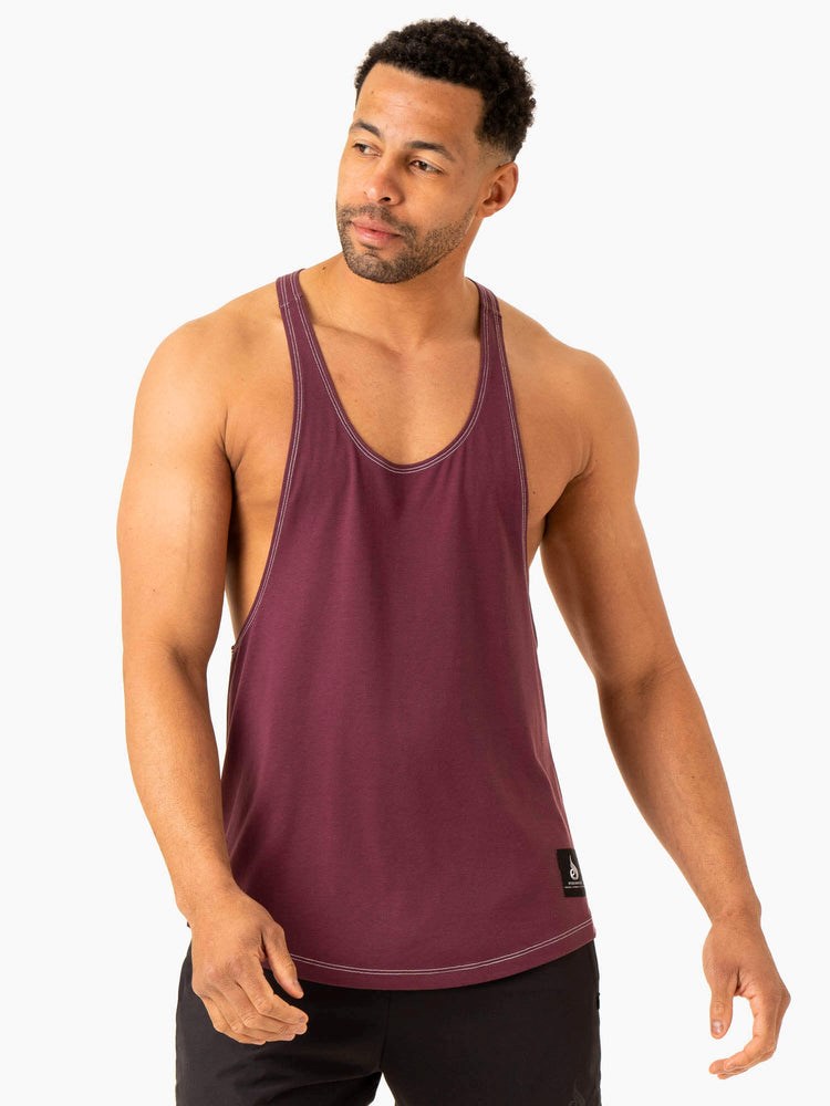 Ryderwear Vital Stringer T-Back Plum | EPF-357024