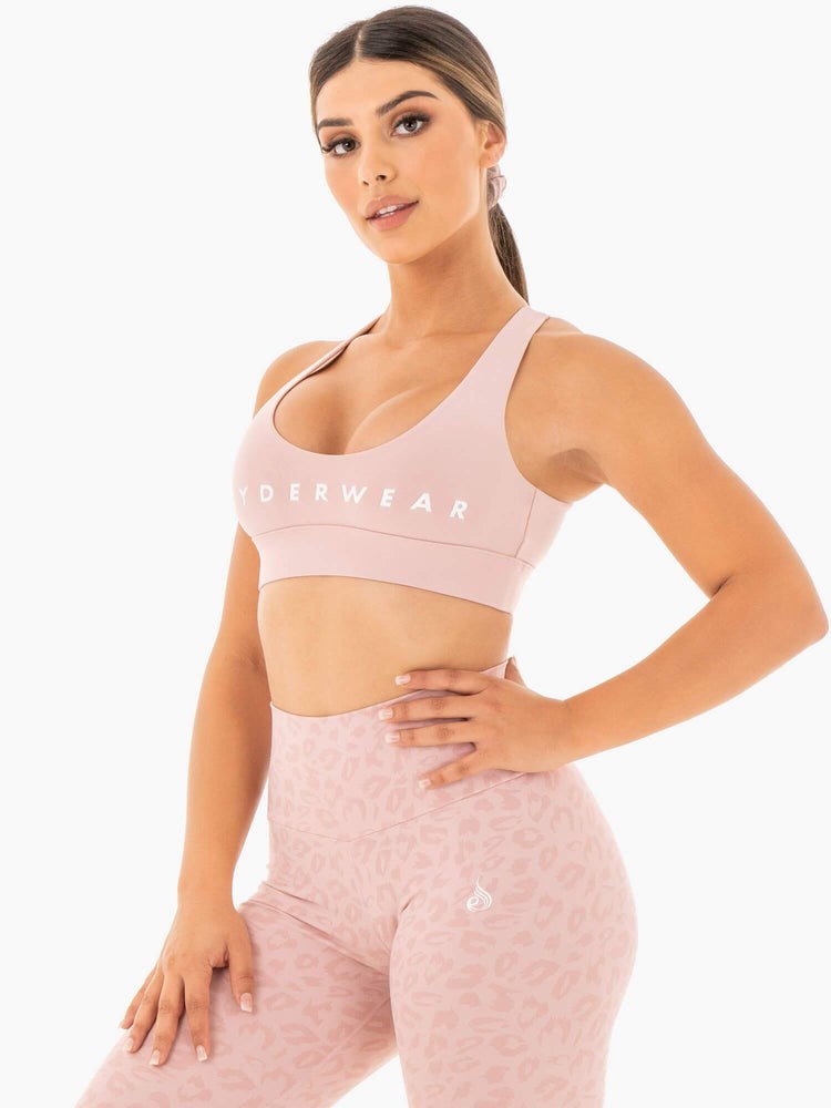 Ryderwear Wild Cross Over Sports Bra Blush | QNT-943708