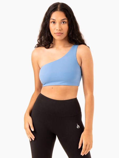 Ryderwear Adapt One Shoulder Sports Bra Blå | LEI-486209