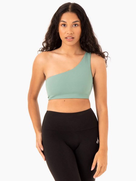 Ryderwear Adapt One Shoulder Sports Bra Sage | TNF-915820