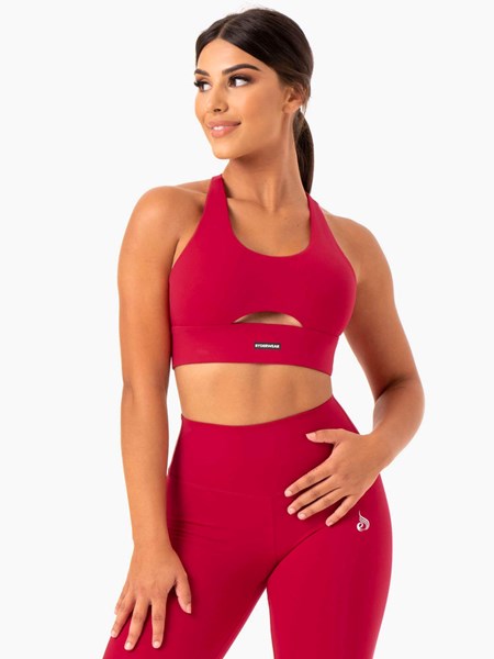 Ryderwear Base Racer Back Sports Bra Röda | KXP-028513