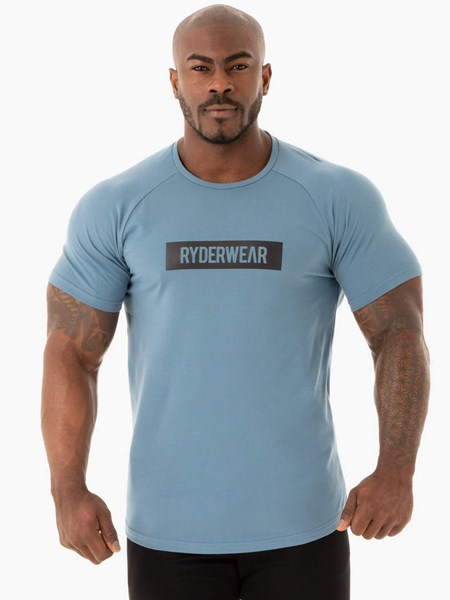 Ryderwear Base T-Shirt Blå | HOV-924587