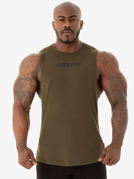 Ryderwear Core Baller Tank Khaki | FWT-217604