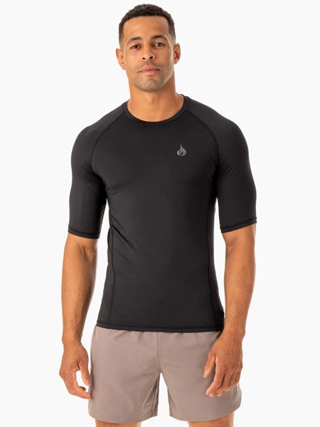 Ryderwear Division Base Layer T-Shirt Svarta | FJU-381695