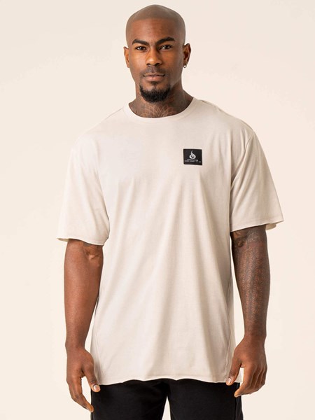 Ryderwear Dynamic Oversized T-Shirt Stone | PXJ-683475