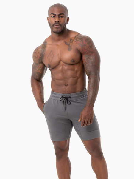 Ryderwear Energy Track Shorts Charcoal | XHU-175486