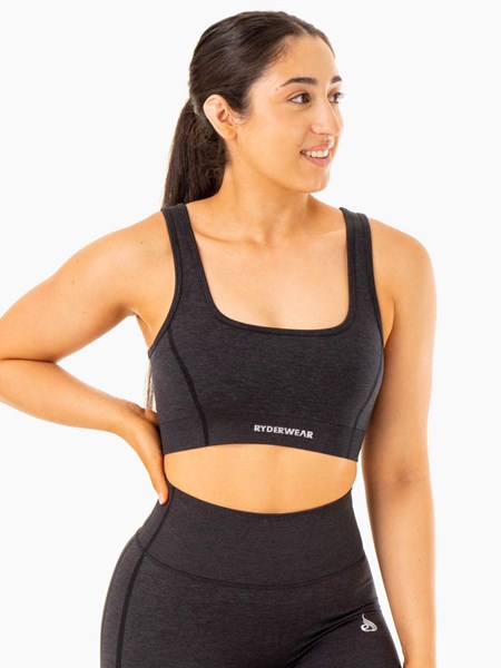 Ryderwear Enhance Seamless Sports Bra Svarta | IMW-680142