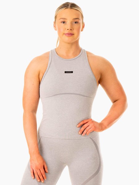 Ryderwear Excel Seamless Mid Length Tank Grå | SFY-896350