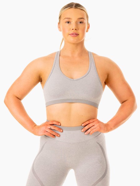 Ryderwear Excel Seamless Sports Bra Grå | LIU-951027