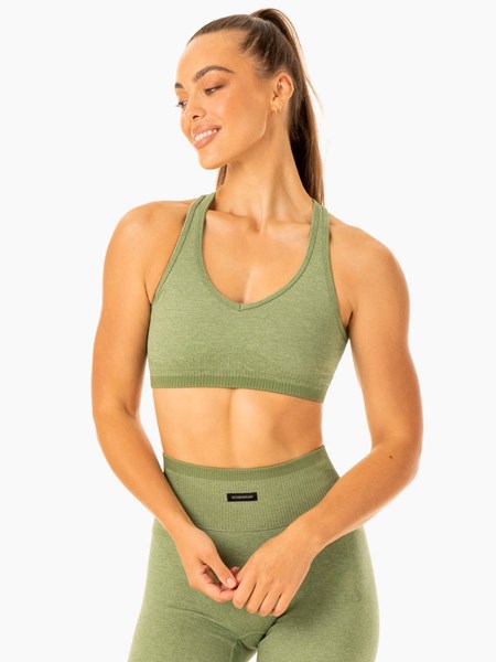 Ryderwear Excel Seamless Sports Bra Gröna | FZU-037298