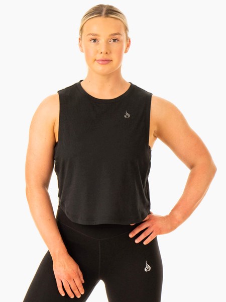 Ryderwear Flow Scoop Tank Svarta | AYK-796215