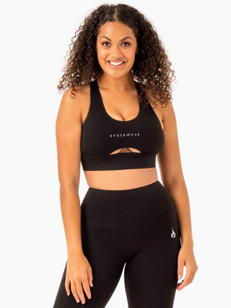 Ryderwear Focus Contour Sports Bra Svarta | WXK-602914