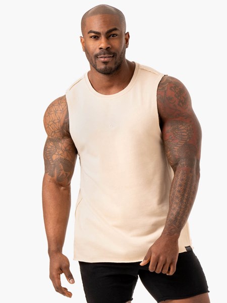 Ryderwear Force Fleece Tank Sand | BVM-935706