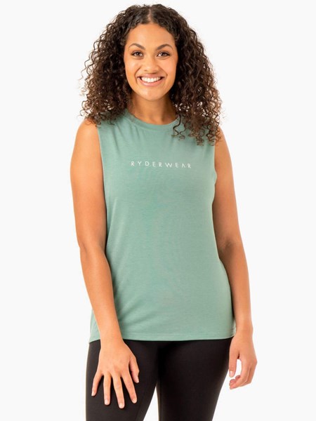 Ryderwear Foundation Muscle Tank Sage | LRI-378925