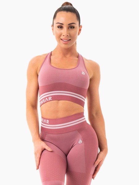 Ryderwear Freestyle Seamless Longline Sports Bra Rosa | DEK-536871