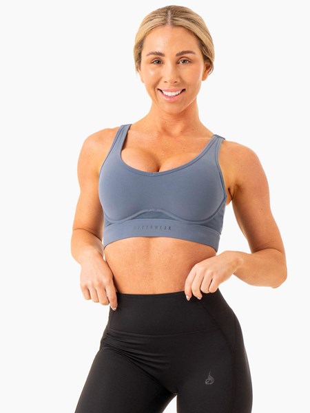 Ryderwear Heighten High Impact Sports Bra Blå | TNX-607845