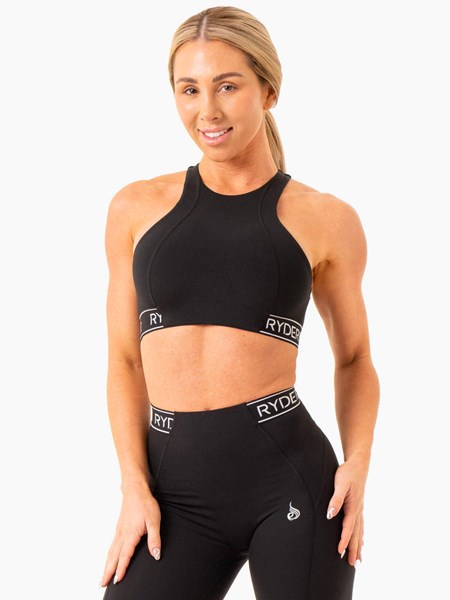 Ryderwear Level Up High Impact Sports Bra Svarta | DYW-916253