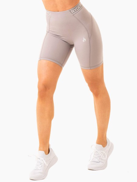 Ryderwear Level Up High Waisted Scrunch Shorts Grå | XEM-708926