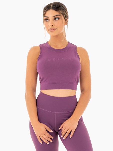 Ryderwear Motion Crop Top Lila | VSQ-925430