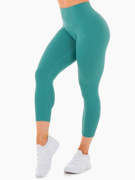 Ryderwear Motion High Waisted 7/8 Leggings Teal | VDA-506294