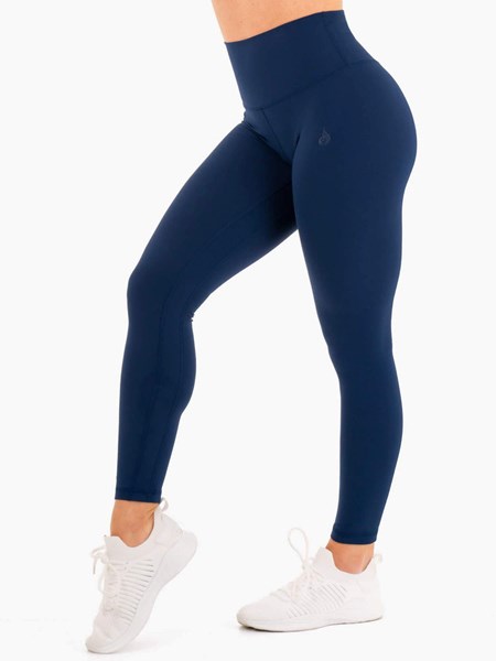 Ryderwear NKD High Waisted Leggings Marinblå | FRA-291503