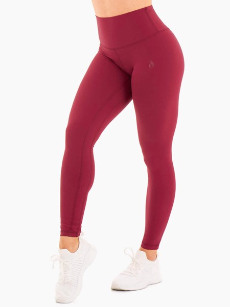 Ryderwear NKD High Waisted Leggings Röda | INQ-712386