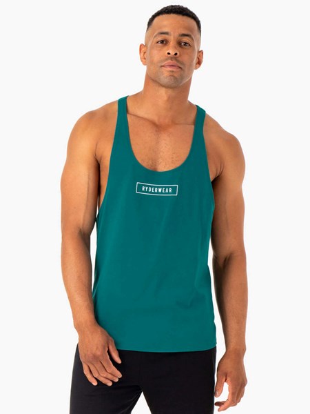 Ryderwear Recharge Stringer T-Back Teal | UWE-567942