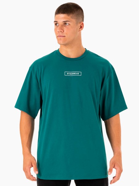 Ryderwear Recharge T-Shirt Teal | PQZ-132609