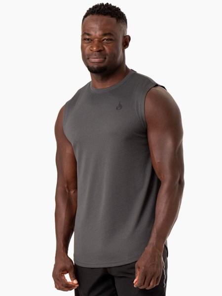 Ryderwear Reflex Mesh Baller Tank Charcoal | WDL-526879