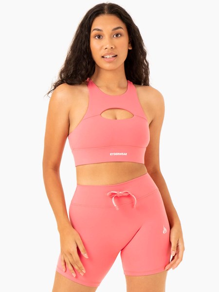 Ryderwear Replay Cut Out Sports Bra Korall | ZBL-327056