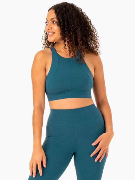 Ryderwear Reset High Impact Sports Bra Teal | GKZ-836742